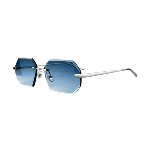 EOS AZZURRO - Lunettes de soleil sans monture – Verres bleus dégradés UV400