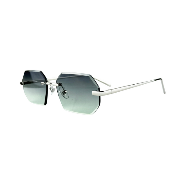 EOS VERDE - Lunettes de soleil sans monture – Verres verts dégradés UV400