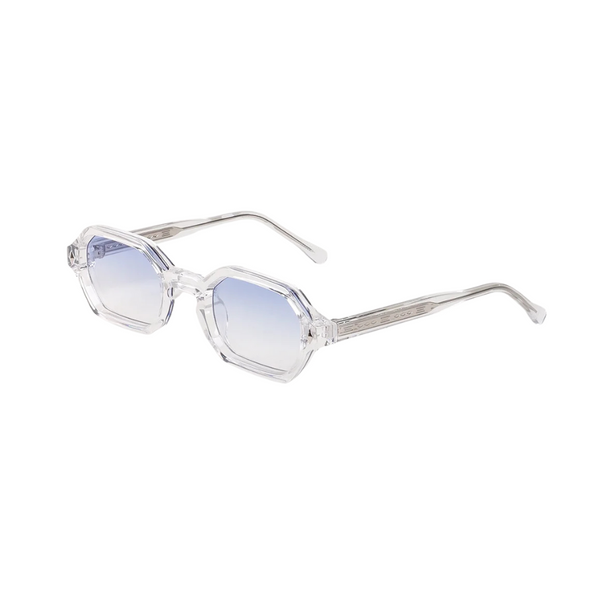 LYRA BRANCO - Lunettes de soleil transparentes – Verres bleus dégradés
