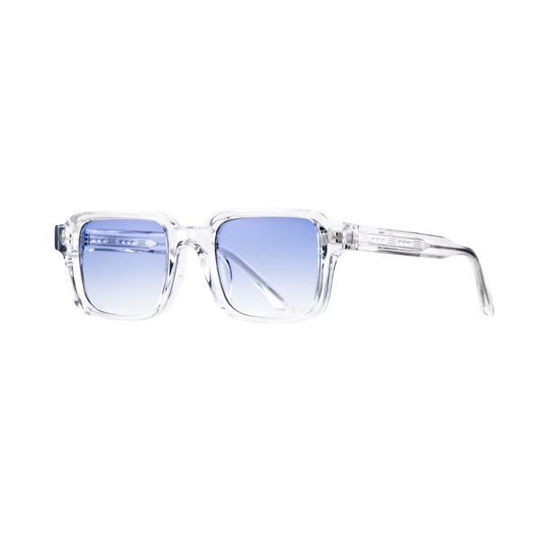 ALTAIR BRANCO - Lunettes de soleil carrées transparentes verres bleus