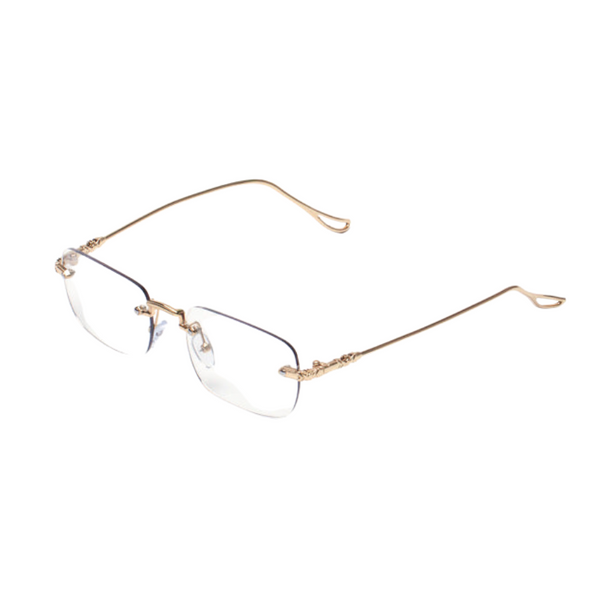 4 Saisons - Lunettes sans monture dorées photochromique – Style minimaliste et élégant