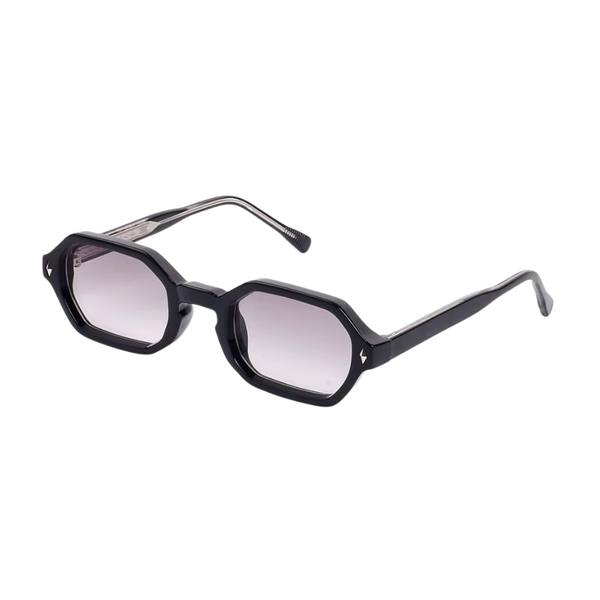 LYRA GRIGIO - Lunettes de soleil noires – Design géométrique chic