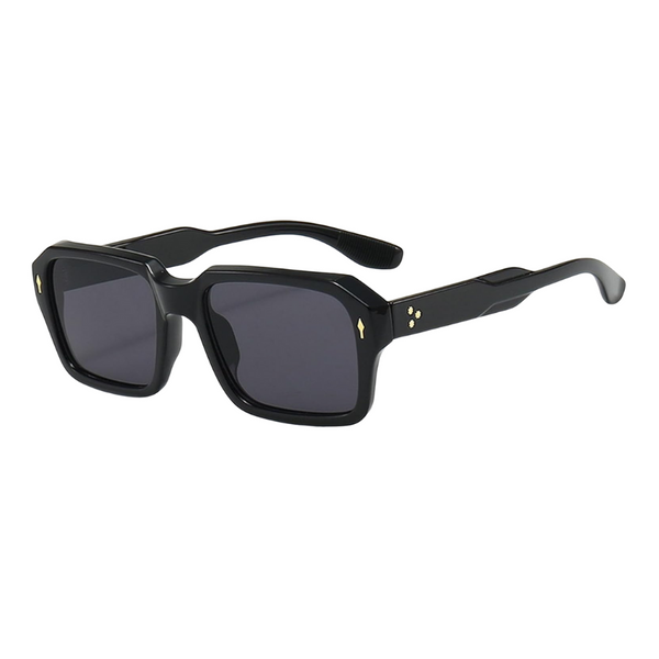 RIGEL PRETO - Lunettes de soleil rectangulaires noires – Style moderne et protection UV