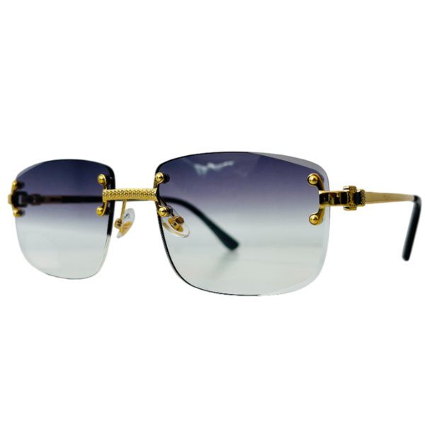 KEPLER PRETO - Lunettes rectangulaires transparentes dégradé noir
